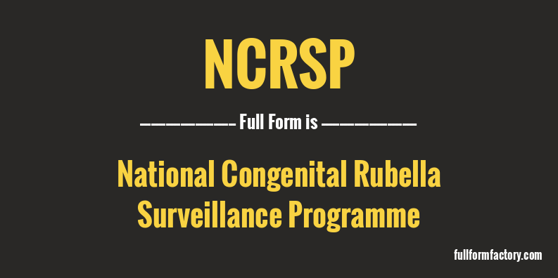 ncrsp-full-form