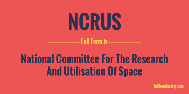 ncrus-full-form