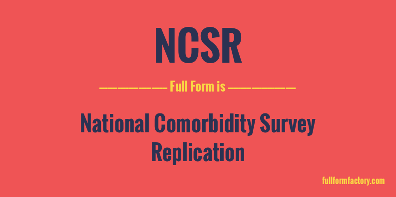 ncsr-full-form