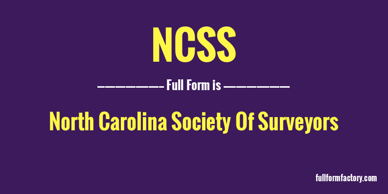 ncss-full-form