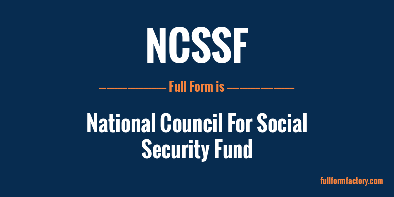 ncssf-full-form