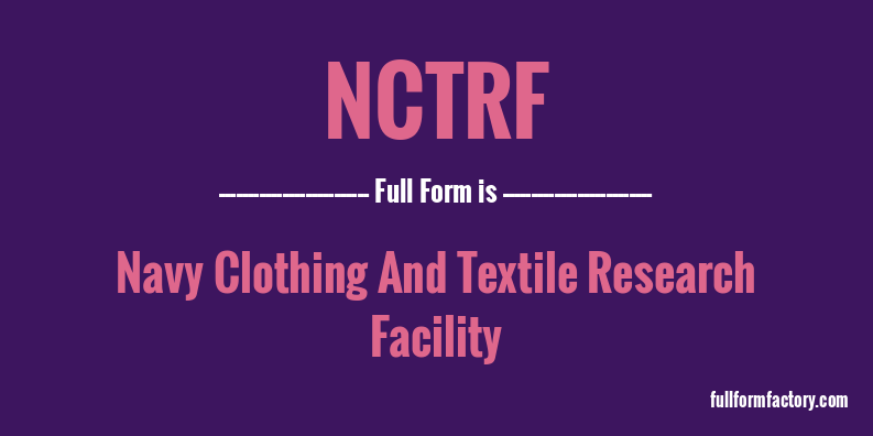 nctrf-full-form
