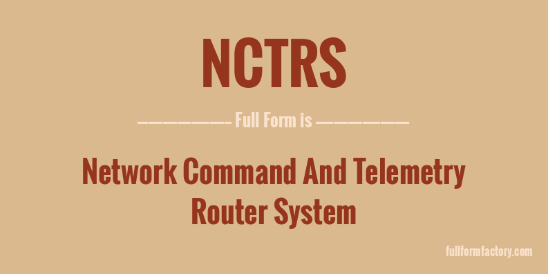 nctrs-full-form