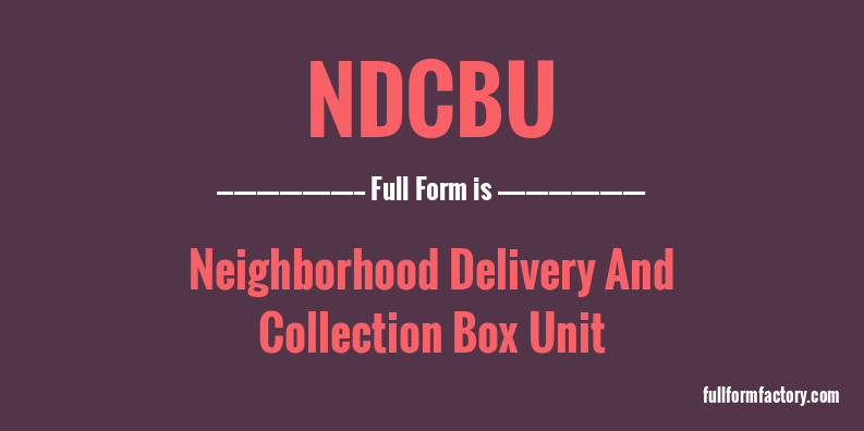 ndcbu-full-form