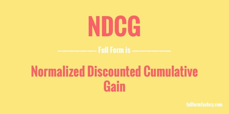 ndcg-full-form