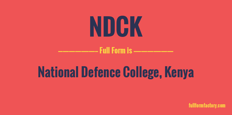 ndck-full-form