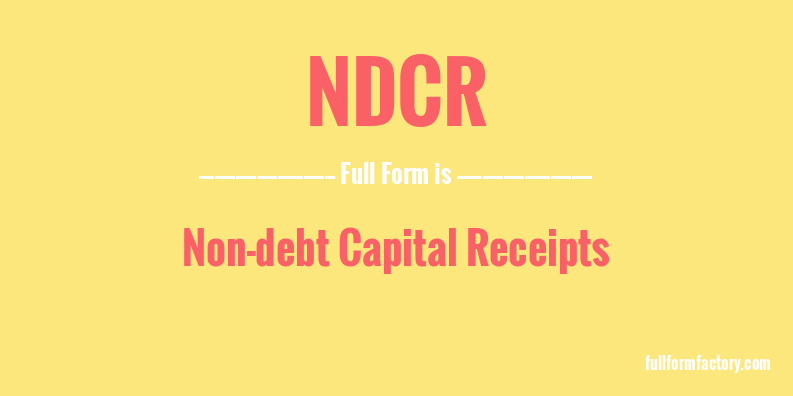 ndcr-full-form