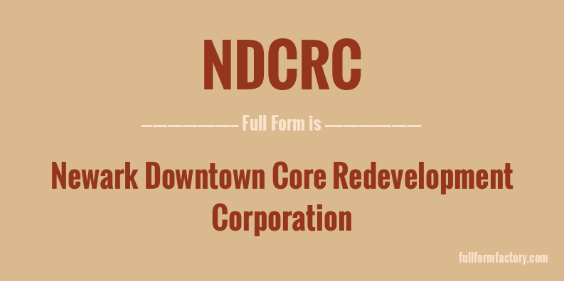 ndcrc-full-form