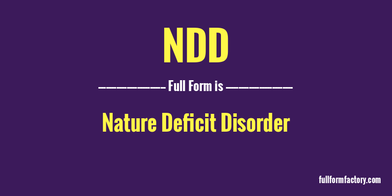 ndd-full-form