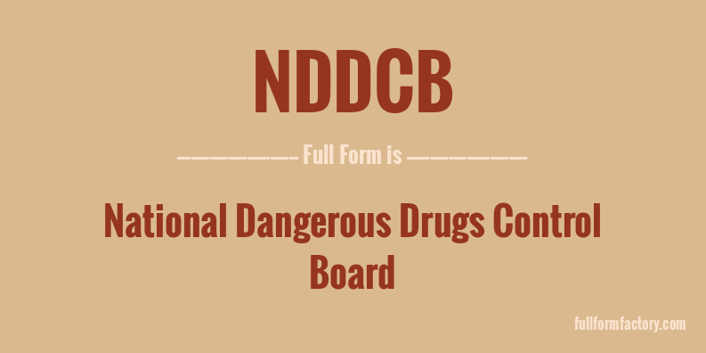 nddcb-full-form