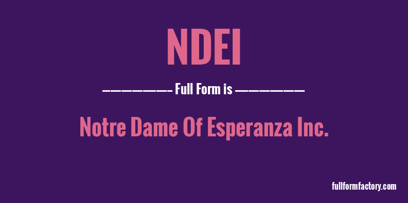 ndei-full-form