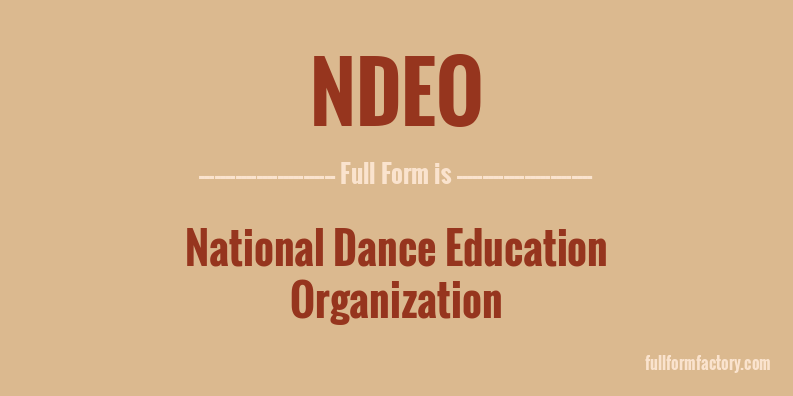 ndeo-full-form