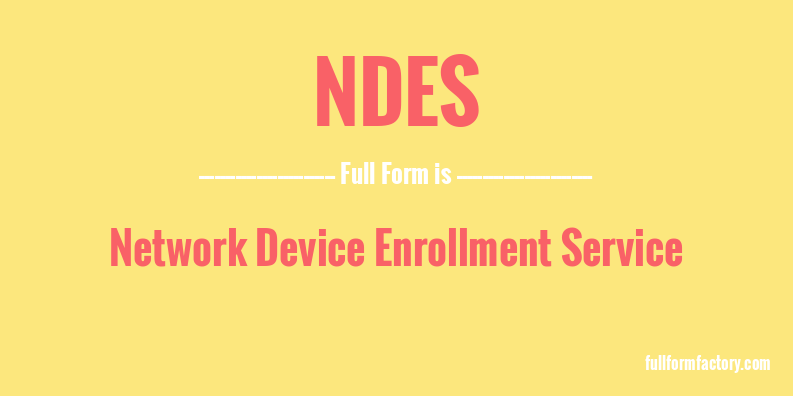 ndes-full-form