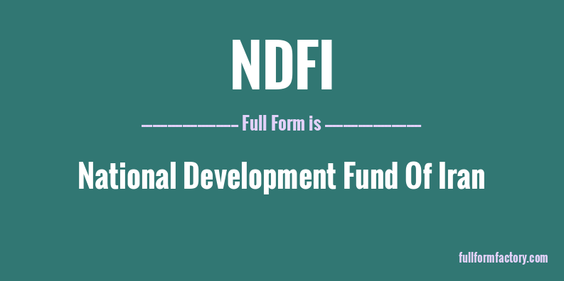 ndfi-full-form