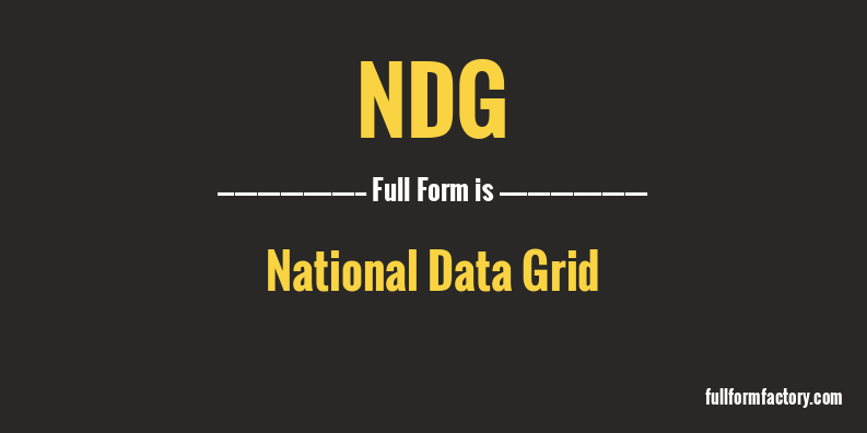 ndg-full-form