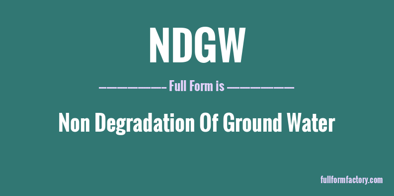 ndgw-full-form