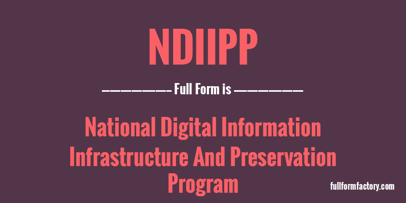 ndiipp-full-form