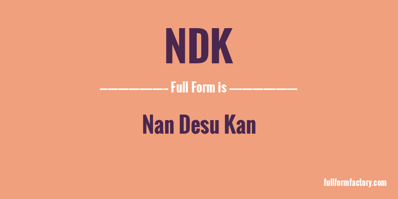 ndk-full-form
