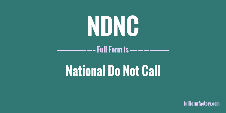 ndnc-full-form