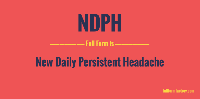 ndph-full-form