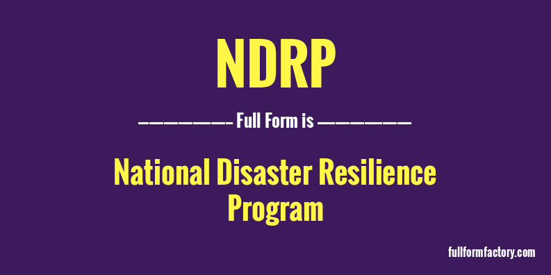 ndrp-full-form