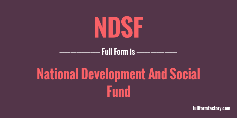 ndsf-full-form