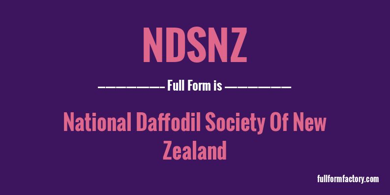 ndsnz-full-form