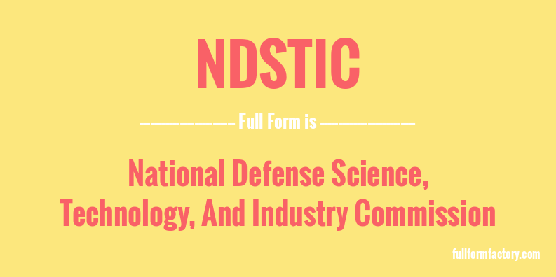 ndstic-full-form