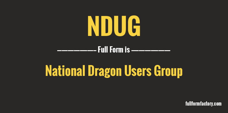 ndug-full-form
