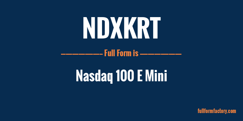 ndxkrt-full-form