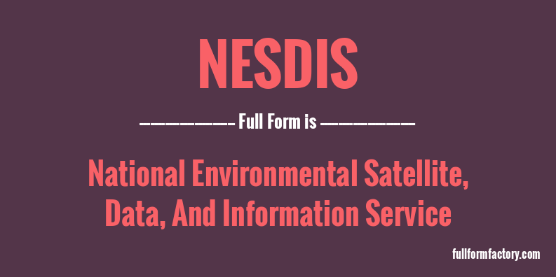 nesdis-full-form