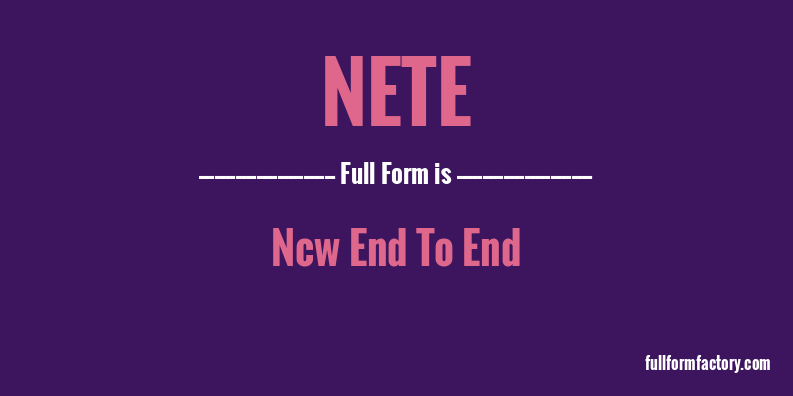 nete-full-form