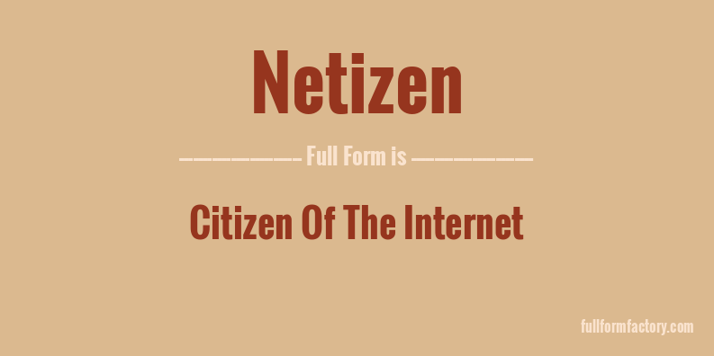 netizen-full-form