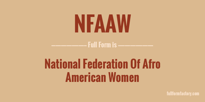 nfaaw-full-form