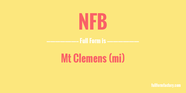 nfb-full-form
