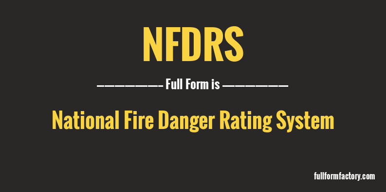 nfdrs-full-form