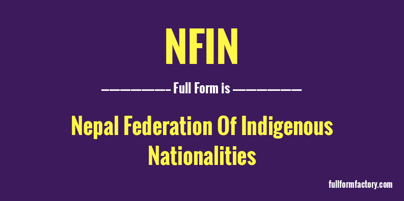 nfin-full-form