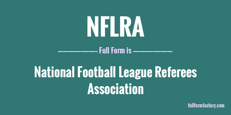 nflra-full-form
