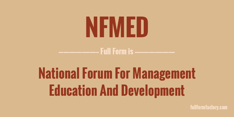 nfmed-full-form