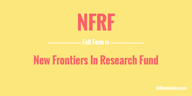 nfrf-full-form