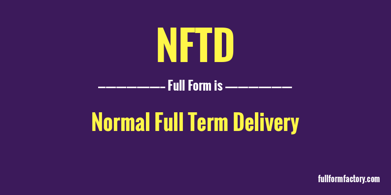nftd-full-form