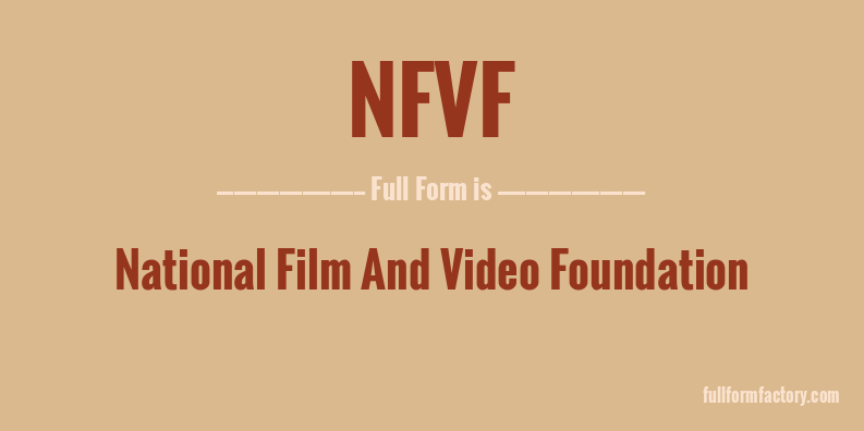 nfvf-full-form