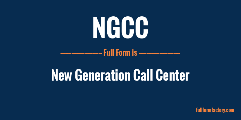 ngcc-full-form