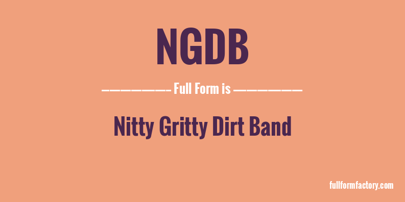 ngdb-full-form