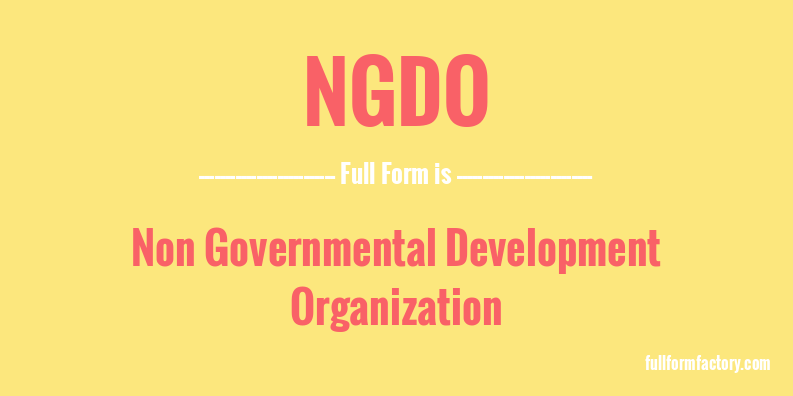 ngdo-full-form