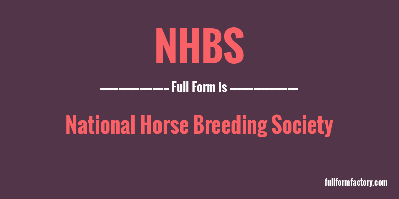 nhbs-full-form