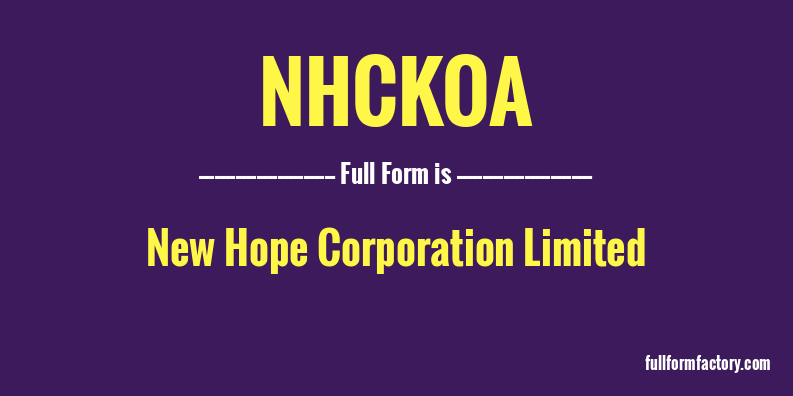 nhckoa-full-form