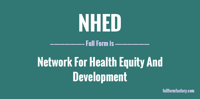 nhed-full-form