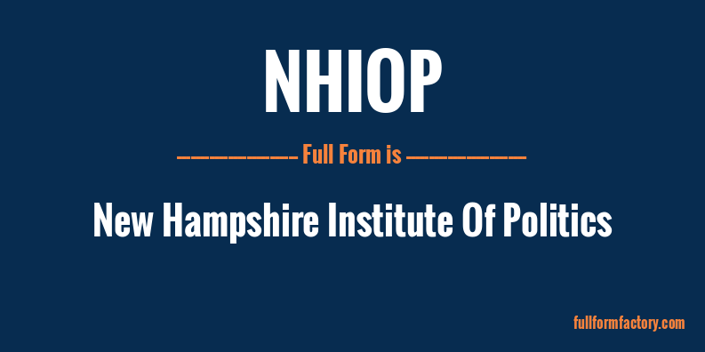 nhiop-full-form