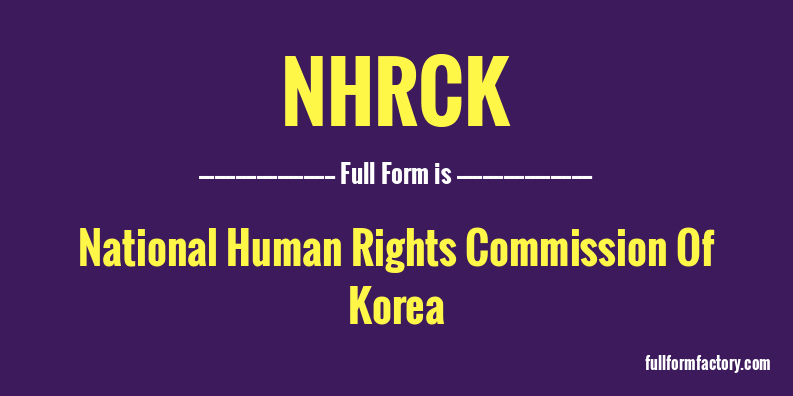 nhrck-full-form